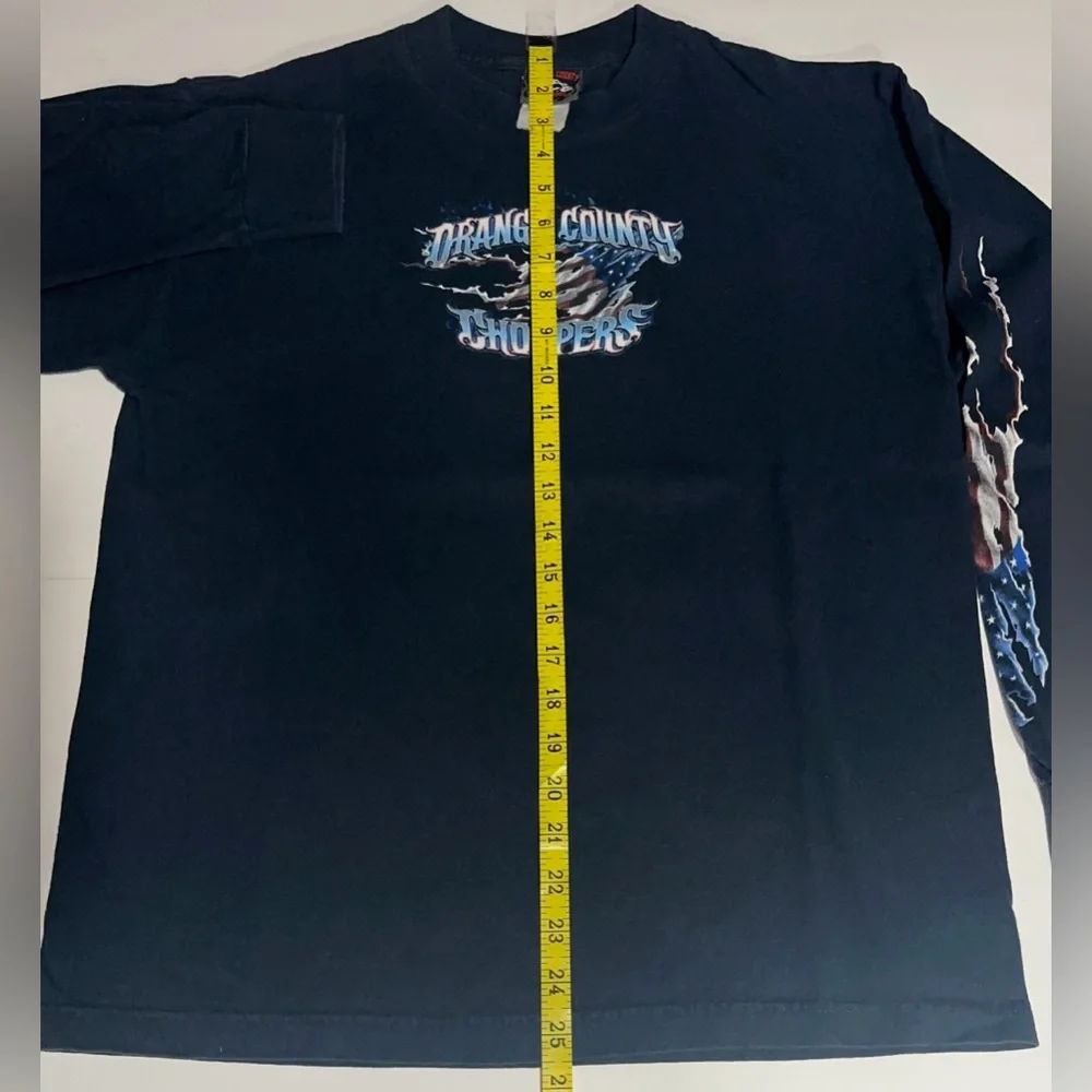 Y2K Orange County Choppers Long Motorcycle Biker Sleeve Graphic T-Shirt - Picture 7 of 9